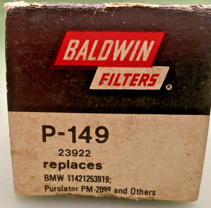 NEW GENUINE BALDWIN P-149 OIL FILTER BMW R50 R60 R65 R75 R90 R100