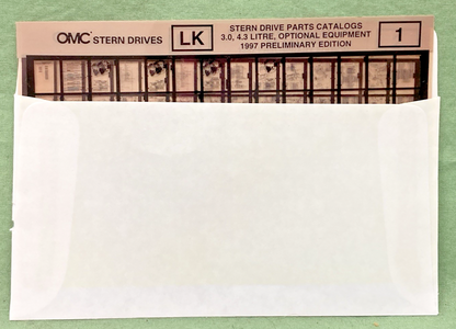 NEW GENUINE OMC 1997 PRELIMINARY EDITION PARTS CATALOG 3.0, 4.3 L & OPTIONAL