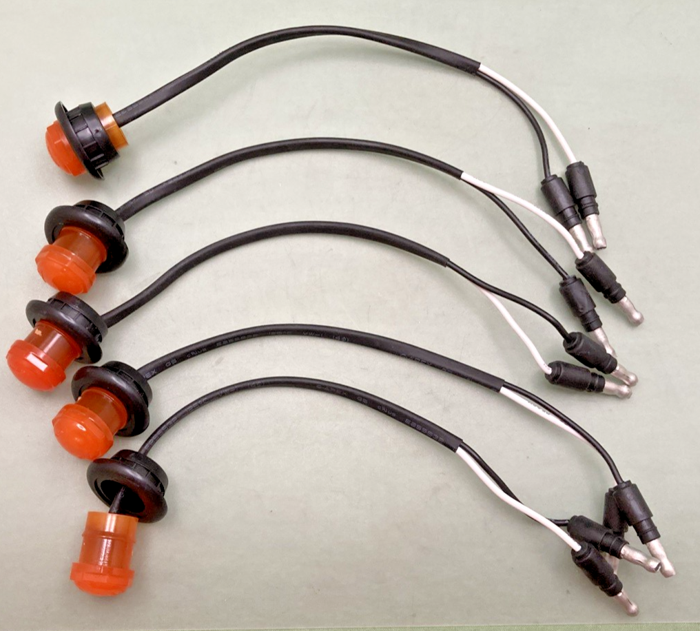 NEW REPLACES MILL M-09300-K 3/4" LED YELLOW AND RED SINGLE LIGHT KIT