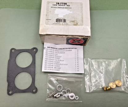 NEW REPLACES YAMAHA 18-7756 CARBURETOR REPAIR KIT, YAMAHA 64D-W0093-00-00