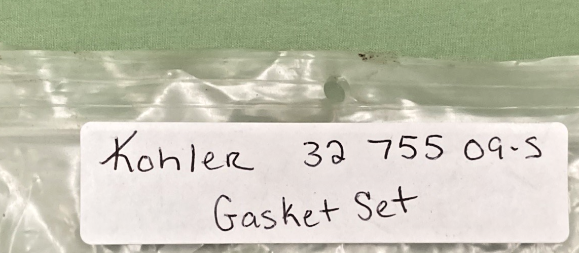 NEW GENUINE KOHLER 32-755-09-S GASKET SET (INCOMPLETE KIT)