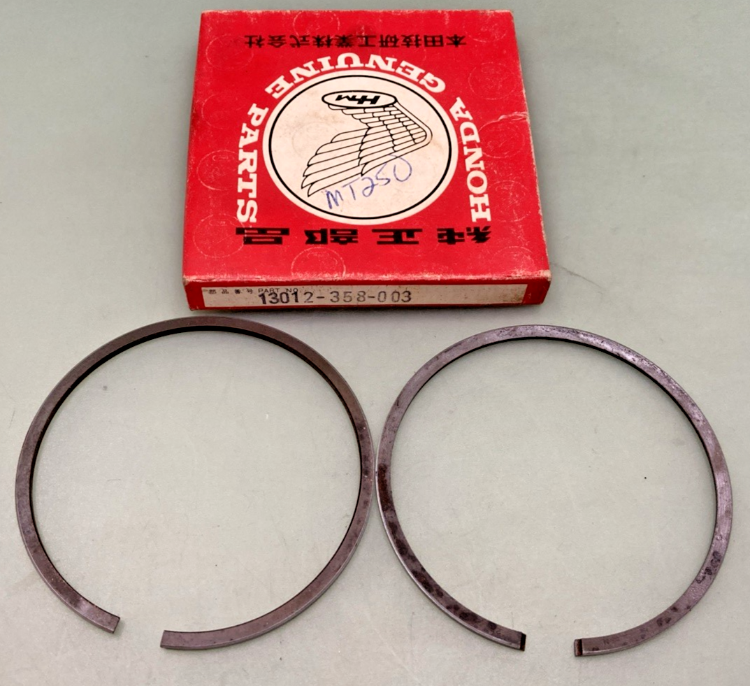 NEW GENUINE HONDA 13012-358-003 OVERSIZE PISTON RING SET .25