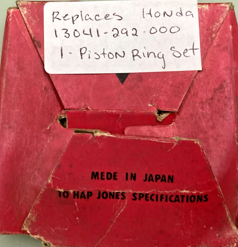 NEW GENUINE HAP JONES CL-450-PS OVERSIZE PISTON RING SET .75 , HON 13041-292-000