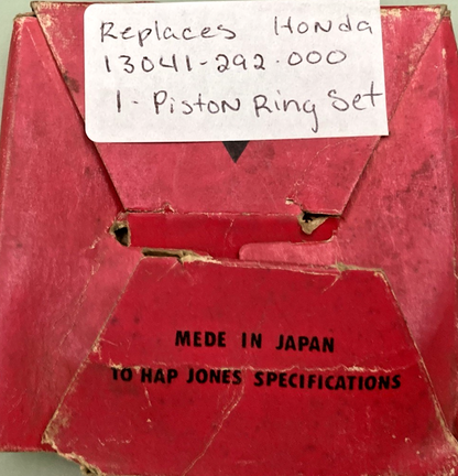NEW GENUINE HAP JONES CL-450-PS OVERSIZE PISTON RING SET .75 , HON 13041-292-000