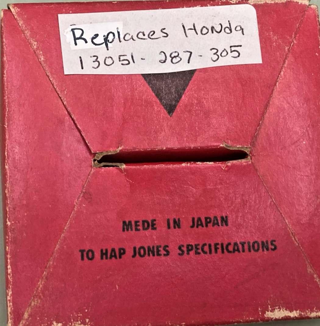 NEW GENUINE HAP JONES CB-350-PS OVERSIZE PISTON RING SET (2) PISTON 1.00