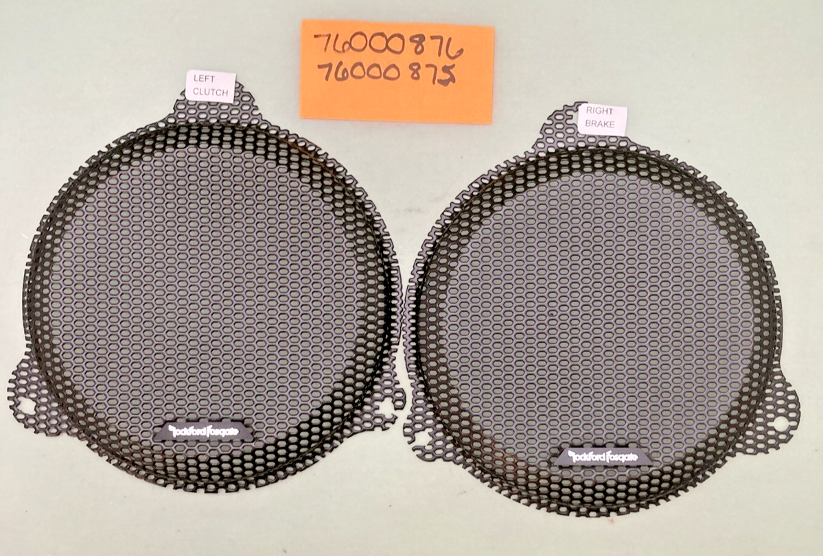 NEW GENUINE Rockford Fosgate Speaker Grill Cover SET 2014-2023 Harley