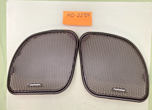 NEW GENUINE Rockford Fosgate HD-22729  15-23 Harley Road Glide Speaker GRILL SET