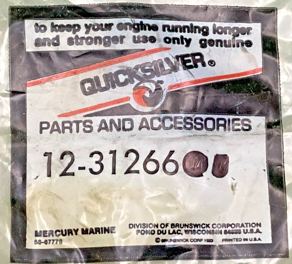 QTY 3 NEW GENUINE MERCURY 12-31266 WASHER