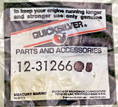 QTY 3 NEW GENUINE MERCURY 12-31266 WASHER