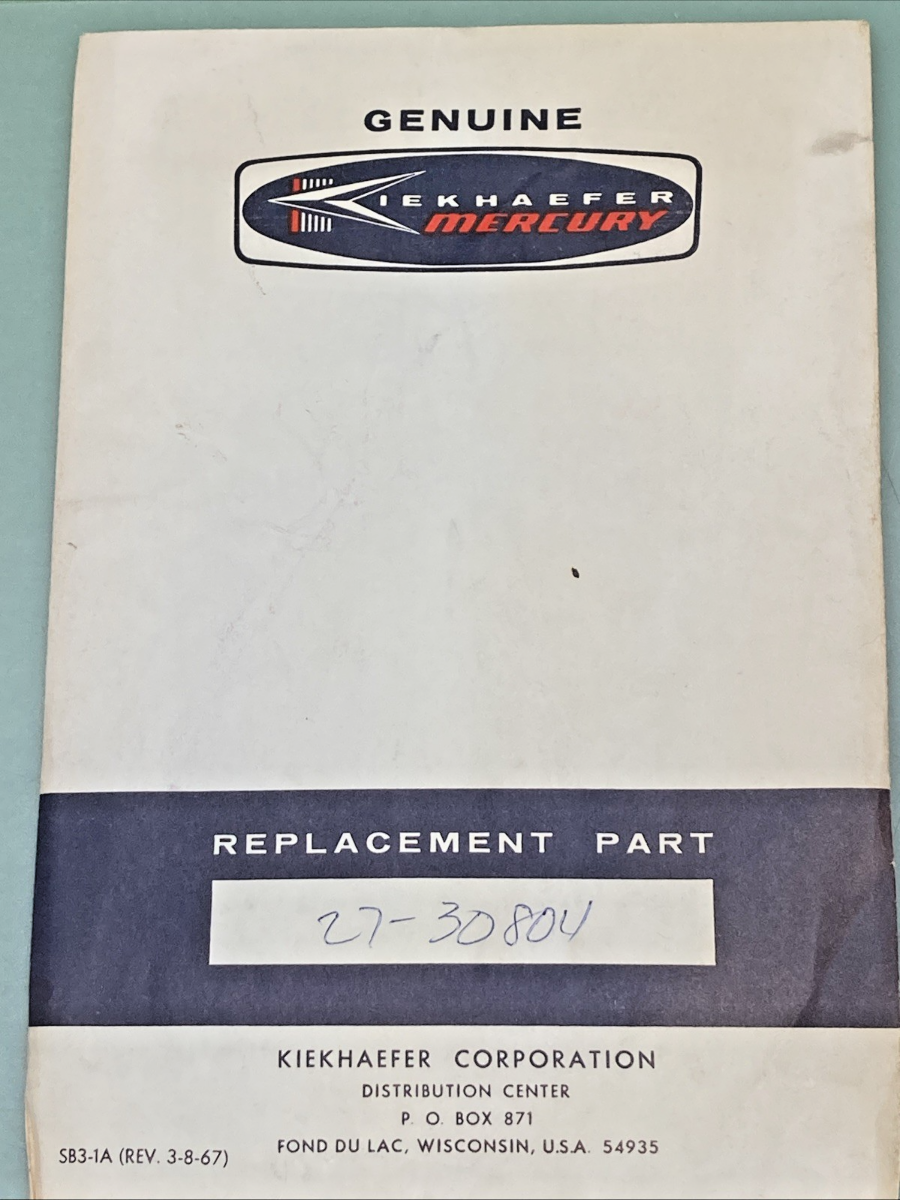 QTY 2 NEW GENUINE MERCURY 27-30804 GASKET