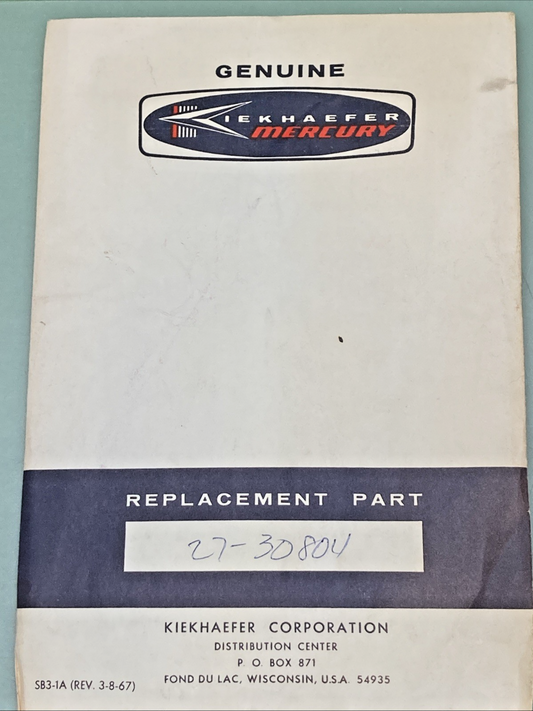 QTY 2 NEW GENUINE MERCURY 27-30804 GASKET