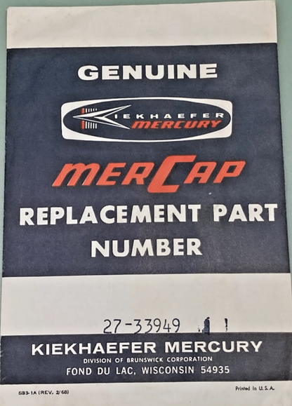 NEW GENUINE MERCURY 27-33949 GASKET