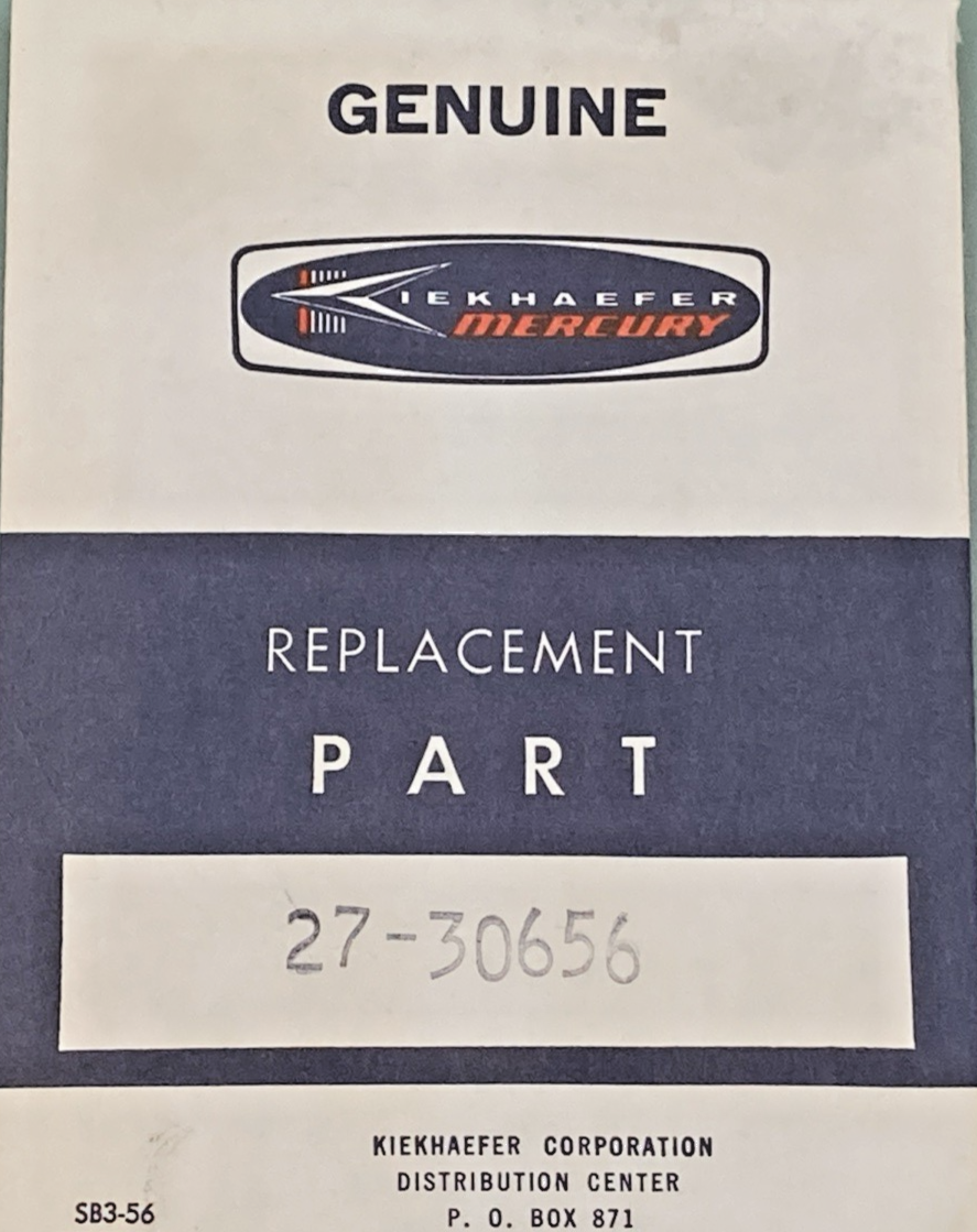 QTY 2 NEW GENUINE MERCURY 27-30656 GASKET