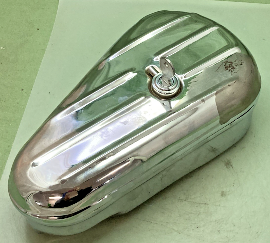 REPLACES HARLEY DAVIDSON CHROME OVAL TOOL BOX RH SIDE