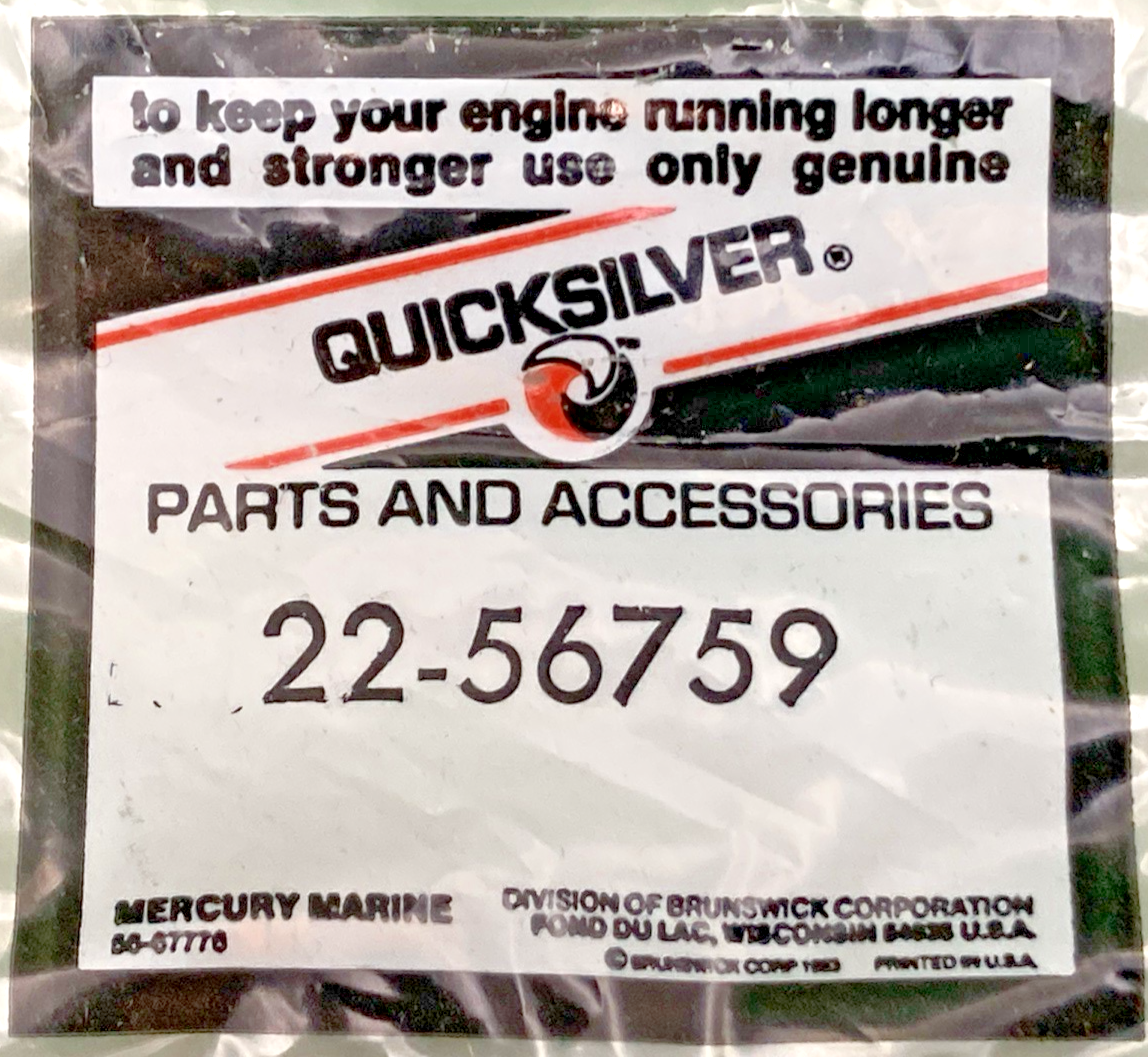 QTY 2 NEW GENUINE MERCURY 22-56759 FITTING