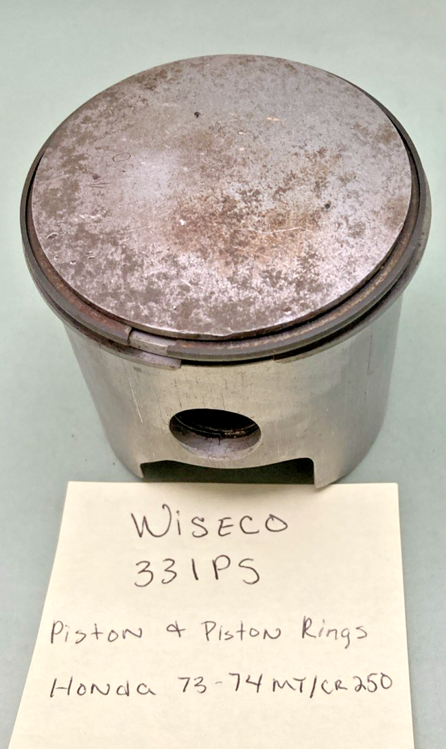 WISECO 331PS STANDARD BORE PISTON AND PISTON RINGS, HONDA 1973-1974 MT/CR250