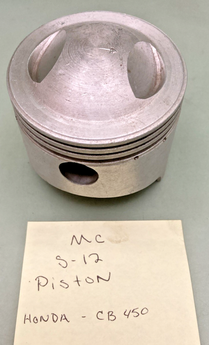 NEW REPLACES MC S-12 PISTON, 73.75mm 3.00 BIG BORE, HONDA CB450