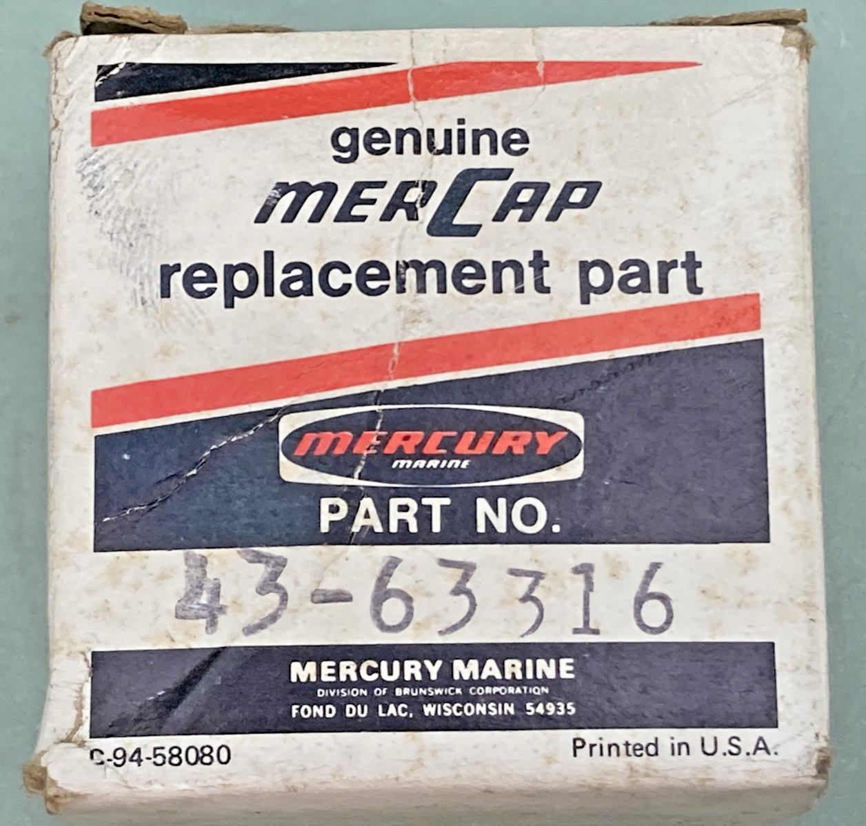NEW GENUINE MERCURY 43-63316 GEAR