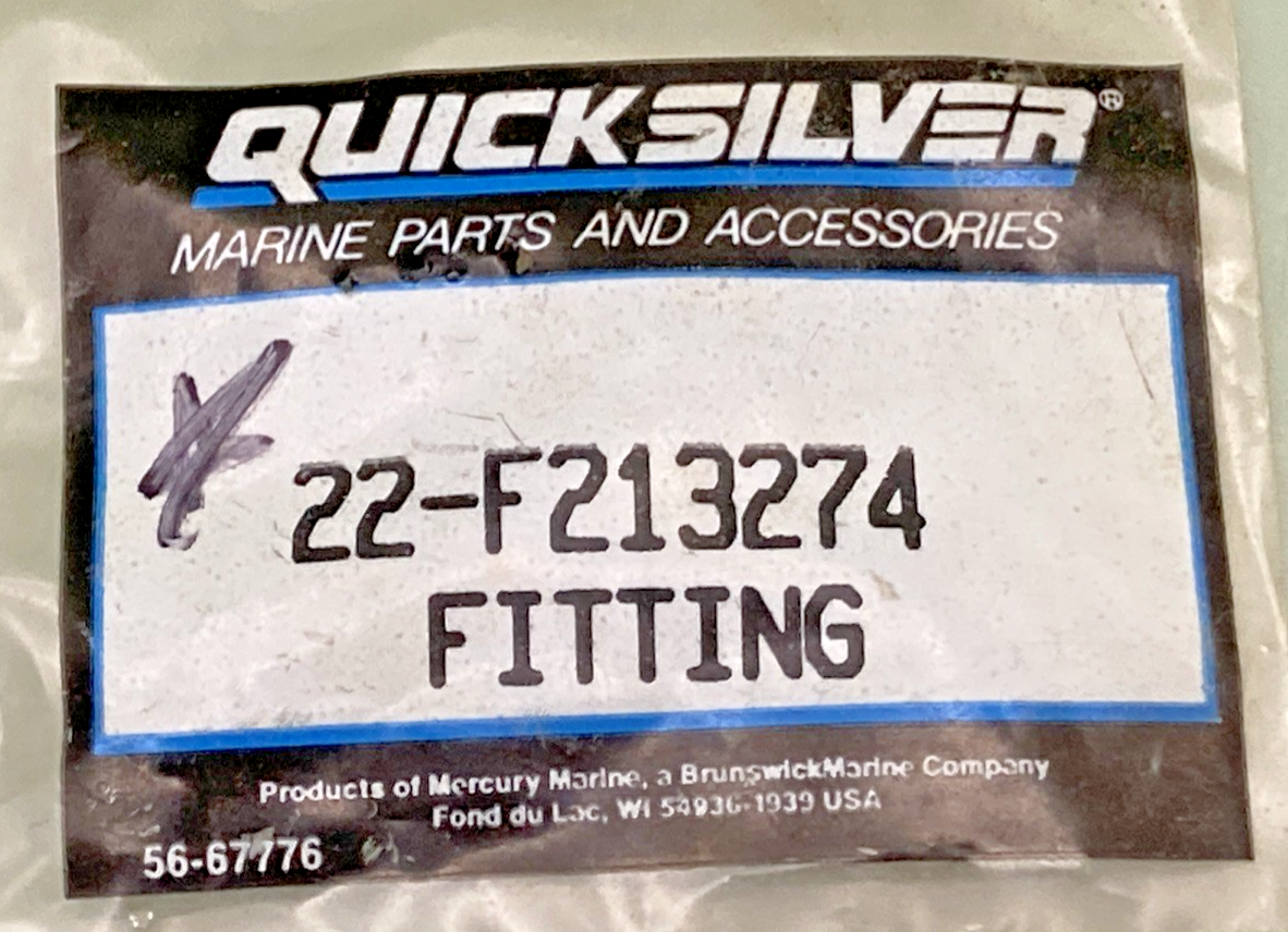NEW GENUINE MERCURY 22-F213274 FITTING