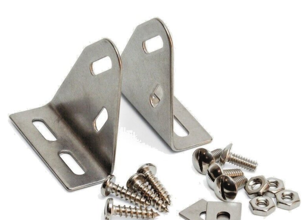 AIRMAR P52, 20-03 TWO PIECE UNIVERSAL TRANSDUCER TRANSOM BRACKER STAINLESS STEEL