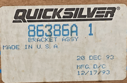NEW GENUINE MERCURY QUICKSILVER 86386A BRACKET ASSEY, NLA