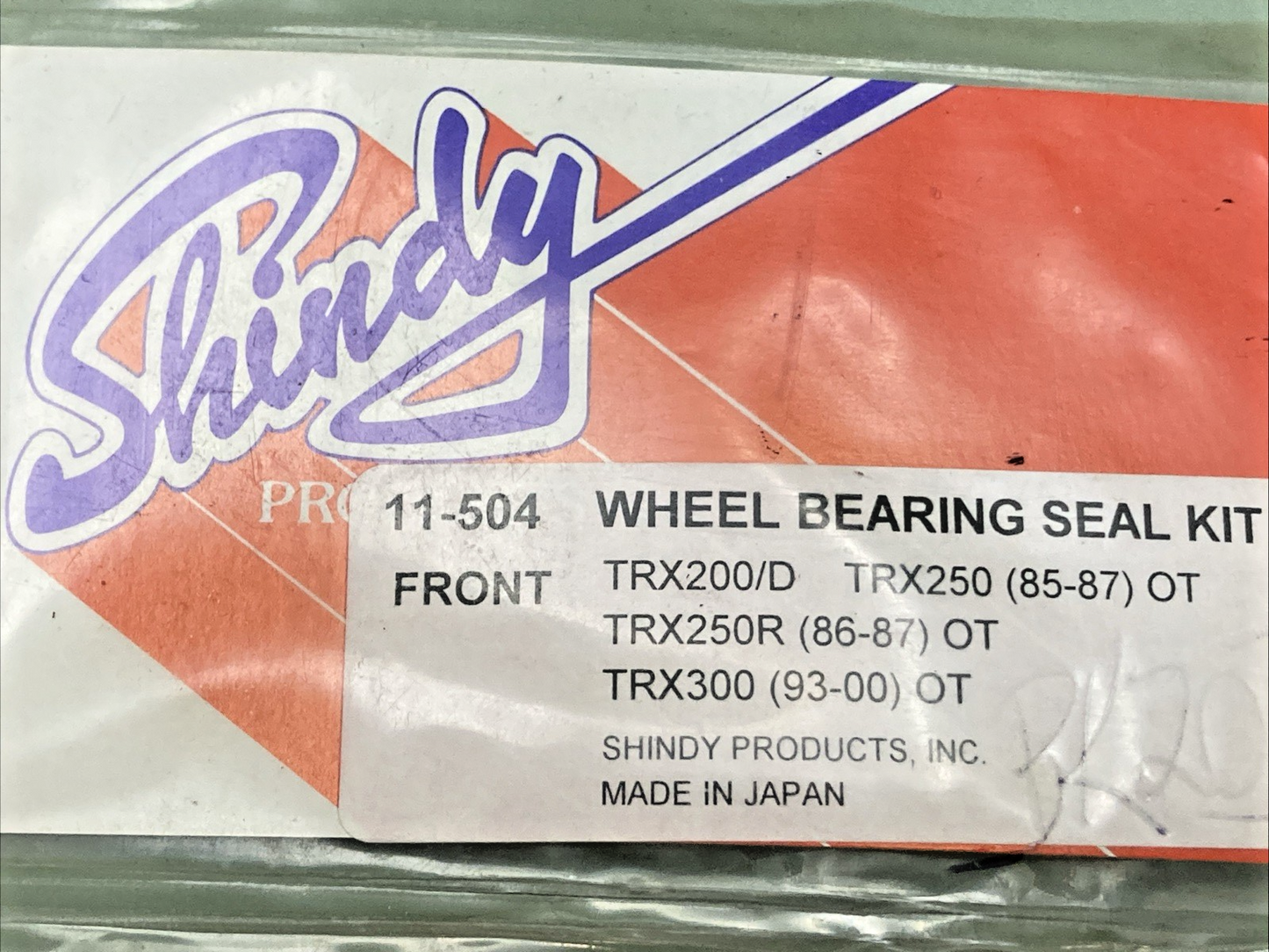 NEW GENUINE SHINDY 11-504 SEAL KIT