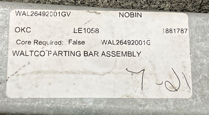 NEW GENUINE WALTCO WAL26492001GV PARTING BAR ASSEMBLY
