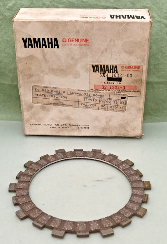 NEW GENUINE YAMAHA 5X4-16321-00 FRICTION PLATE