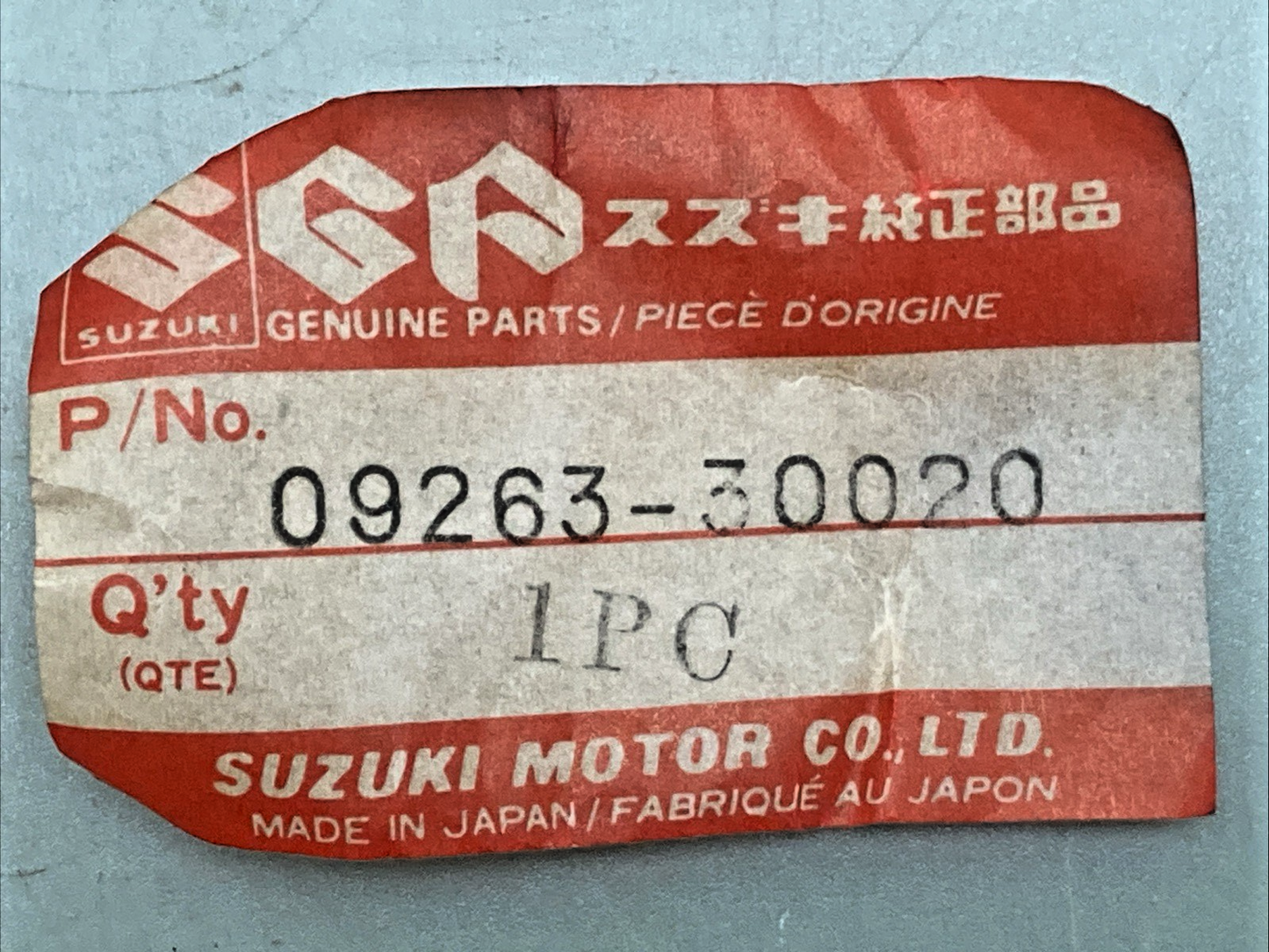 NEW GENUINE SUZUKI 09263-30020 BEARING