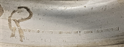 ACCURIDE 560-08095 17" 17x7.5 8 LUG STEEL WHEEL RIM (SILVER) 2015 CHEVY/GMC