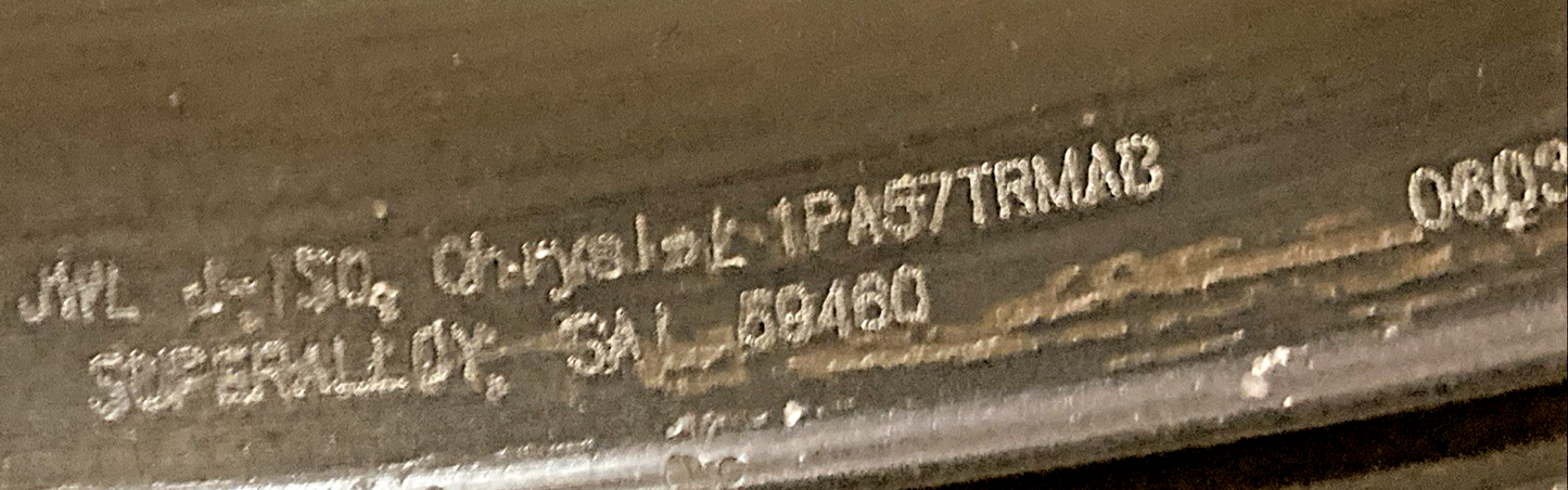 CHRYSLER 1PA57TRMAB 20" ALUMINUM STR WHEEL RIM, '10-'15 DODGE CHARGER/CHALLENGER