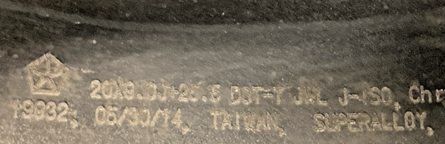 CHRYSLER 1PA57TRMAB 20" ALUMINUM STR WHEEL RIM, '10-'15 DODGE CHARGER/CHALLENGER