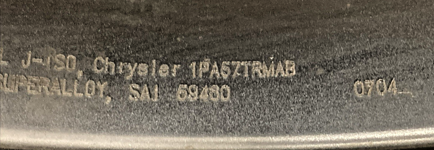 CHRYSLER 1PA57TRMAB 20" ALUMINUM STR WHEEL RIM, '10-'15 DODGE CHARGER/CHALLENGER