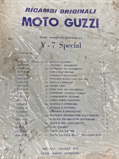 NEW GENUINE 1499-9000 Moto Guzzi Engine Gasket Set