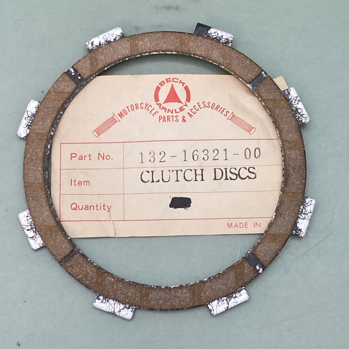 NEW GENUINE BECK ARNLEY 132-16321-00 FRICTION PLATE FITS YAMAHA