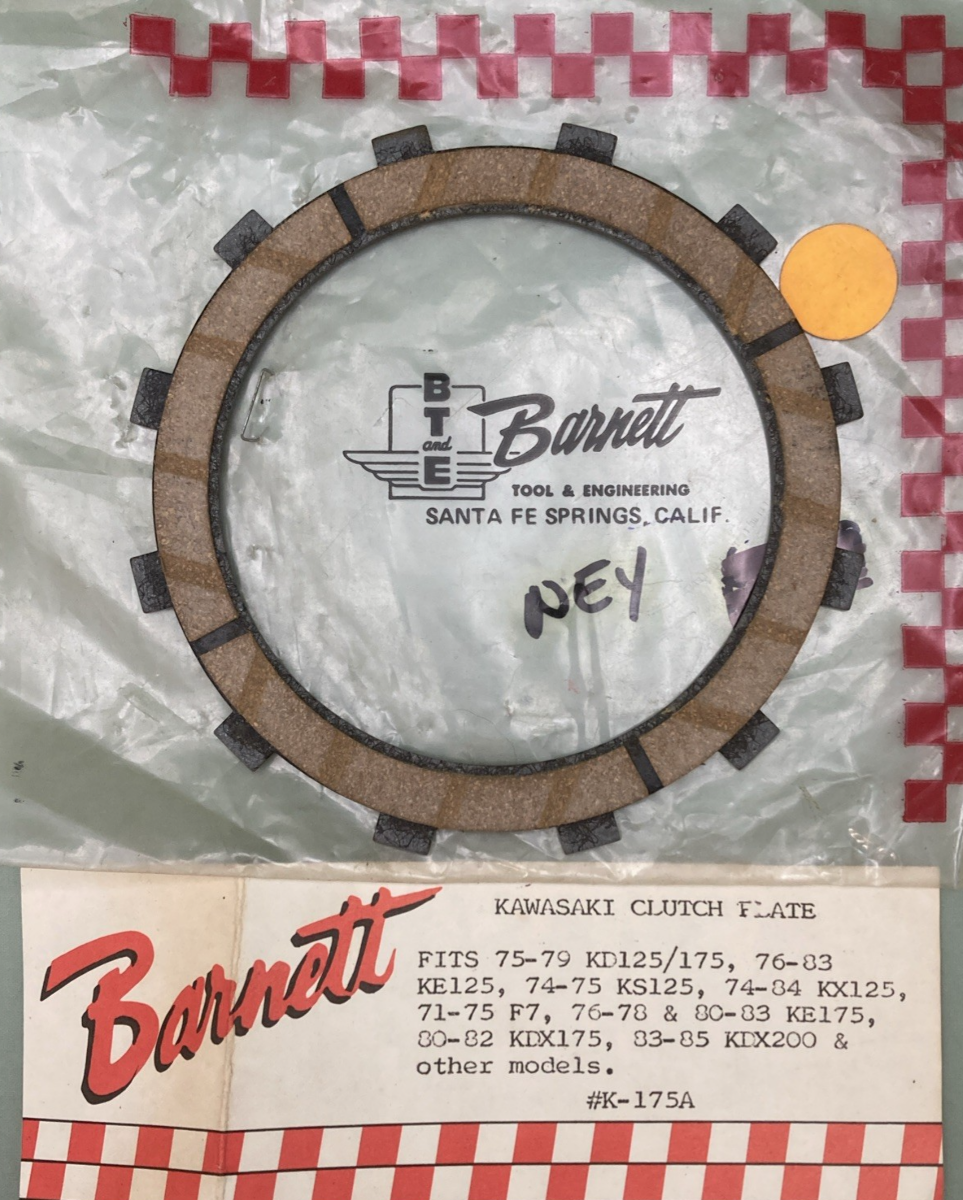 NEW GENUINE BARNETT K-175A FRICTION PLATE