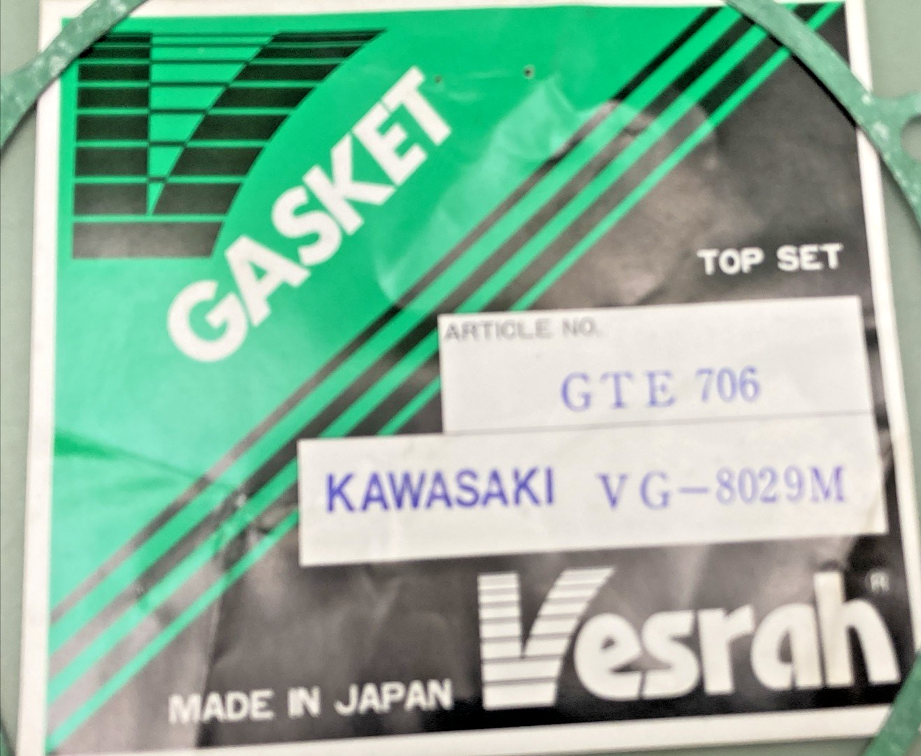 NEW GENUINE VESRAH VG-8029M GASKET SET