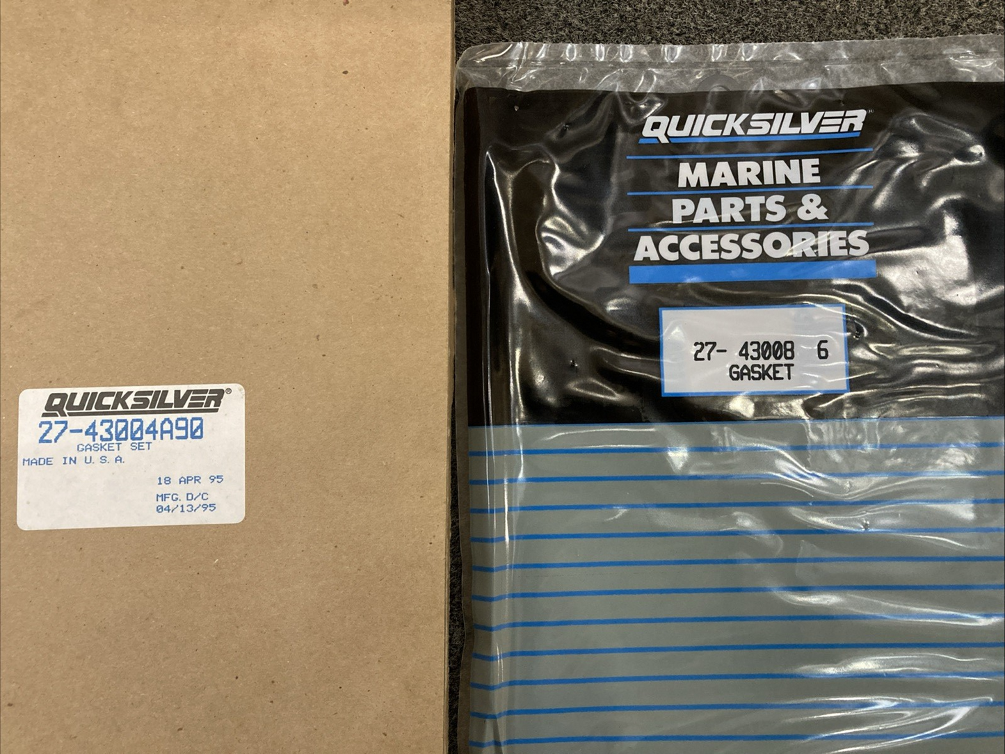 NEW GENUINE MERCURY QUICKSILVER 27-43004A90 Engine Gasket Set
