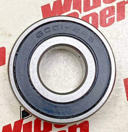 QTY 2 NEW GENUINE WIDE OPEN 6001-2RS Ball Bearing
