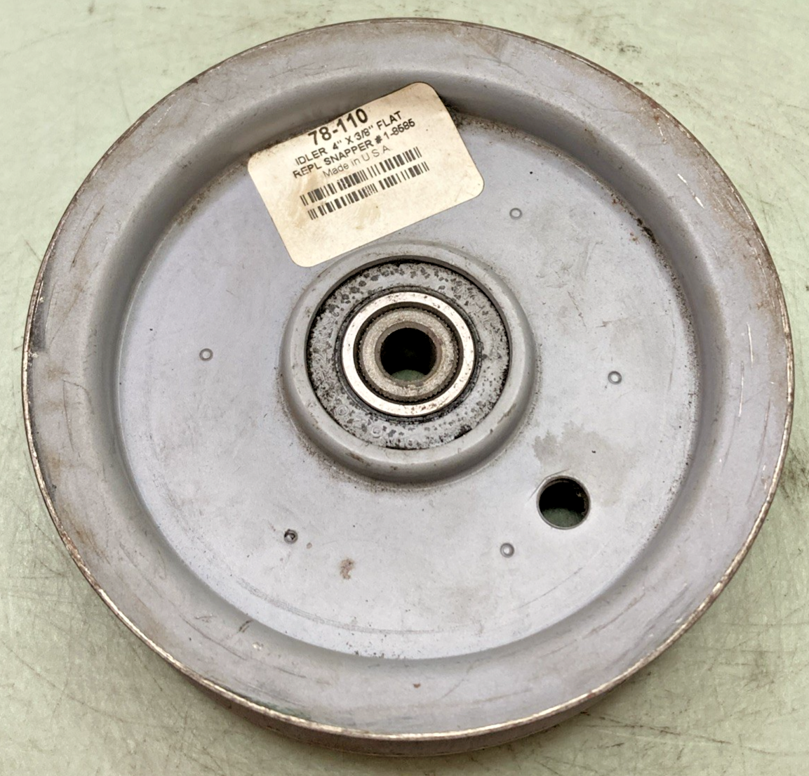 REPLACES OREGON 78-110 PULLEY IDLER 4" X 3/8" FLAT