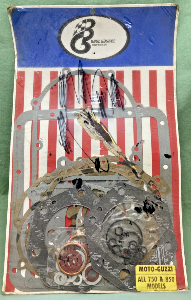 NEW GENUINE BEST GASKET CYCLE DIVISION GASKET SET FOR ALL 750 & 850 MOTO-GUZZI