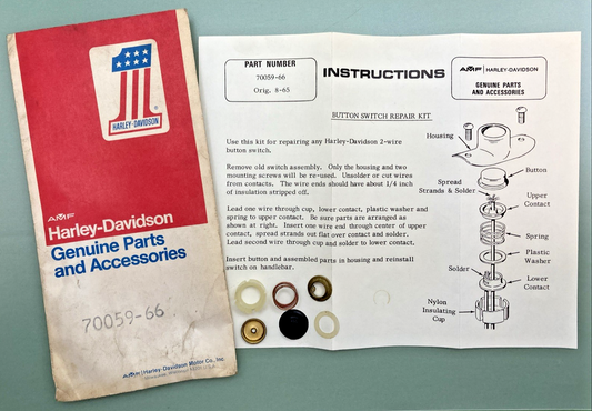NEW GENUINE HARLEY DAVIDSON 70059-66 SWCH REP KIT