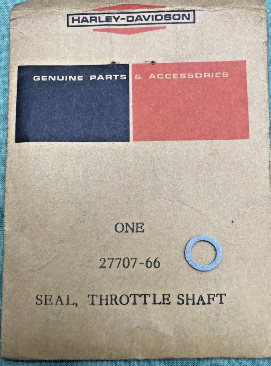 NEW GENUINE HARLEY DAVIDSON 27707-66 SEAL, THROTTLE SHAFT