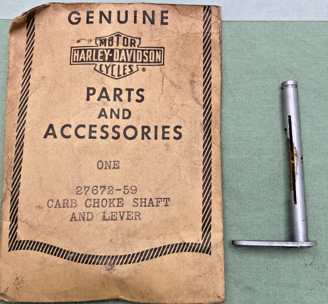NEW GENUINE HARLEY DAVIDSON 27672-59 CARB CHOKE SHAFT AND LEVER