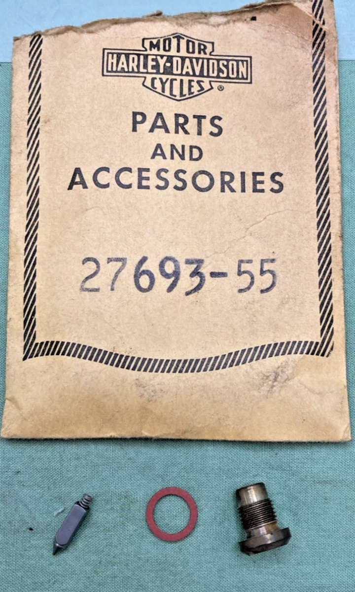 NEW GENUINE HARLEY DAVIDSON 27693-55 INLET NEEDLE, SPRING, SEAT & GASKET