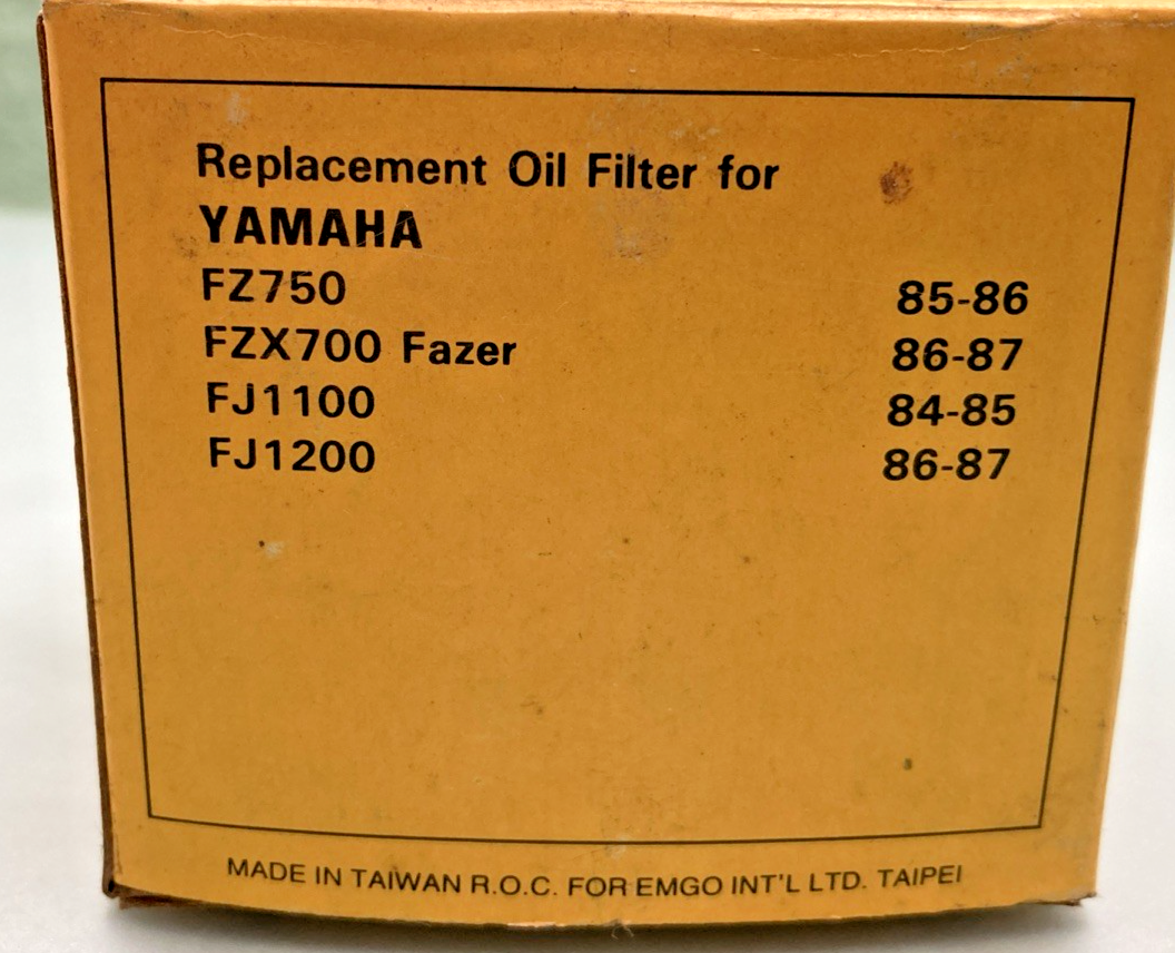 QTY 2 NEW GENUINE EMGO 10-28420 OIL FILTER, REPLACES YAMAHA 36Y-13441-00