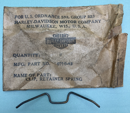 QTY 6 NEW GENUINE HARLEY DAVIDSON 4910-42 Clip, blackout unit