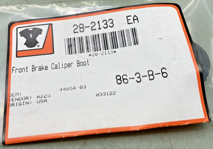 NEW GENUINE V-TWIN 44054-83 FRONT BRAKE CALIPER BOOT