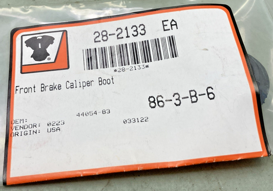 NEW GENUINE V-TWIN 44054-83 FRONT BRAKE CALIPER BOOT