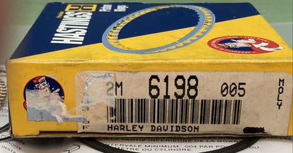 NEW GENUINE HASTINGS 2M6198005 PISTON RING SET 2 CYL FOR HARLEY DAVIDSON